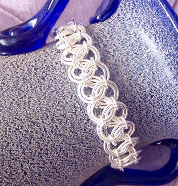 Chainmaille Armband - Silber Vergoldet Oder Gold Plattiert Nicht Trüben von EaglesCrafts