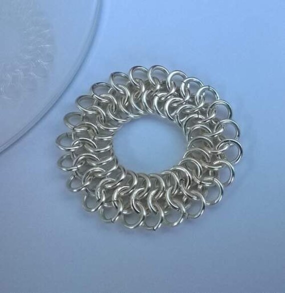 Chainmaille Ring. Versilbert/Vergoldet/Kupfer Oder Sterling Silber von EaglesCrafts