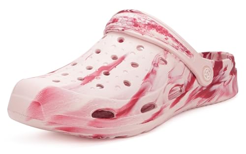 Clogs Hausschuhe Damen Herren Atmungsaktive Sport Sandalen Komfort Badelatschen, Rosa, 41/42 EU, Sohle Etikettierung 260 Clogs Hausschuhe Damen Herren Atmungsaktive Sport Sandalen Komfort Badelatschen, Rosa, 41/42 EU, Sohle Etikettierung 260 von Eagsouni