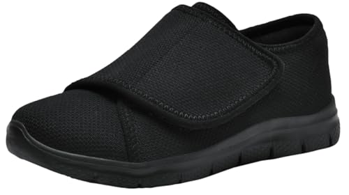 Diabetiker Schuhe Damen Herren Leichte Weit Klettverschuß Walkingschuhe Atmungsaktive Orthopädische Verbandschuh Sandalen Senioren Hausschuhe Gesundheitsschuhe von Eagsouni