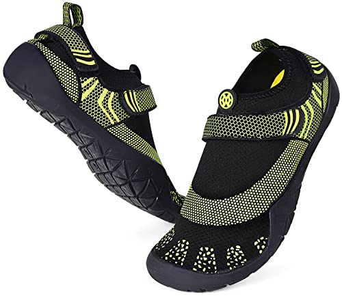 Eagsouni Barfußschuhe Herren Wassersportschuhe Damen Minimalschuhe rutschfest Fitnessschuhe Tragbar,Grün,Gr.38 von Eagsouni