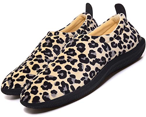 Eagsouni Damen Hausschuhe Herren Memory Foam Wärme Plüsch Pantoffeln Pelzgefüttert Winter Schuhe rutschfeste Leicht Hause Slippers Baumwollschuhe Unisex, Beigelp, 37 EU von Eagsouni