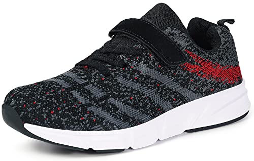 Eagsouni Laufschuhe Jungen Mädchen Straßenlaufschuhe Outdoor Sneaker Sportschuhe rutschfest Atmungsaktiv Turnschuhe Hallenschuhe Kinderschuhe, Farbe 5, 32 EU von Eagsouni