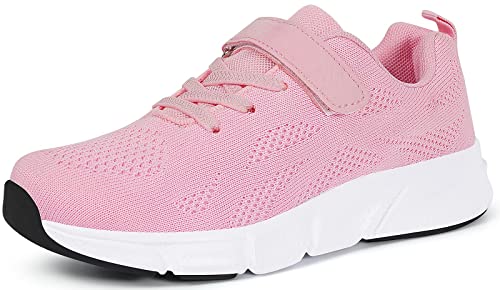 Eagsouni Sportschuhe Jungen Mädchen Outdoor Sneaker Laufschuhe Low-Top Atmungsaktiv rutschfest Turnschuhe Hallenschuhe Kinder, Farbe 4, 27 EU von Eagsouni