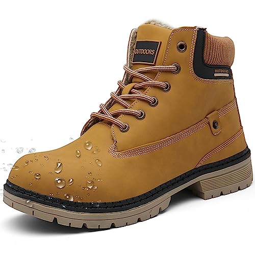 Eagsouni Winterschuhe Herren Schnürstiefel Warm Gefüttert Schneestiefel Winter Outdoor Boots Wasserdicht Winterstiefel, Braun, 42 EU Eagsouni Winterschuhe Herren Schnürstiefel Warm Gefüttert Schneestiefel Winter Outdoor Boots Wasserdicht Winterstiefel, Braun, 42 EU von Eagsouni