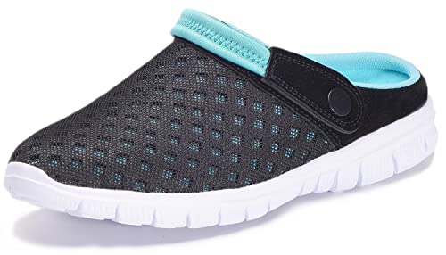 Unisex Clogs Hausschuhe Muffin Unten Alltägliche Drag Pantolette Sommer Beach Schuhe Sandalen für Damen Herren, Blau, 40 EU von Eagsouni