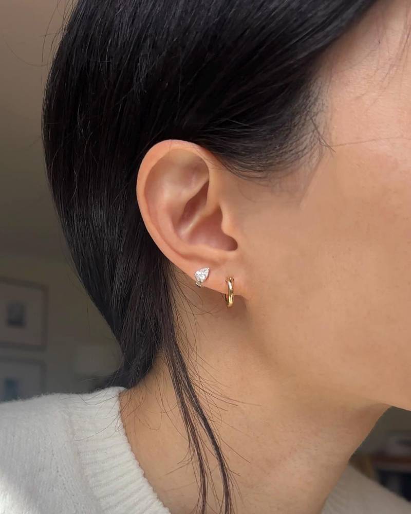 Kleine Hoop Ohrringe/Simple Huggie Ohrring von EandEProject