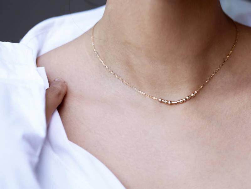 Morse-Code Halskette/Personalisierte Geheimcode Geheime Nachricht Schmuck - Schwestern, Abschlussfeier, Brautjungfer Geschenke Für Sie von EandEProject