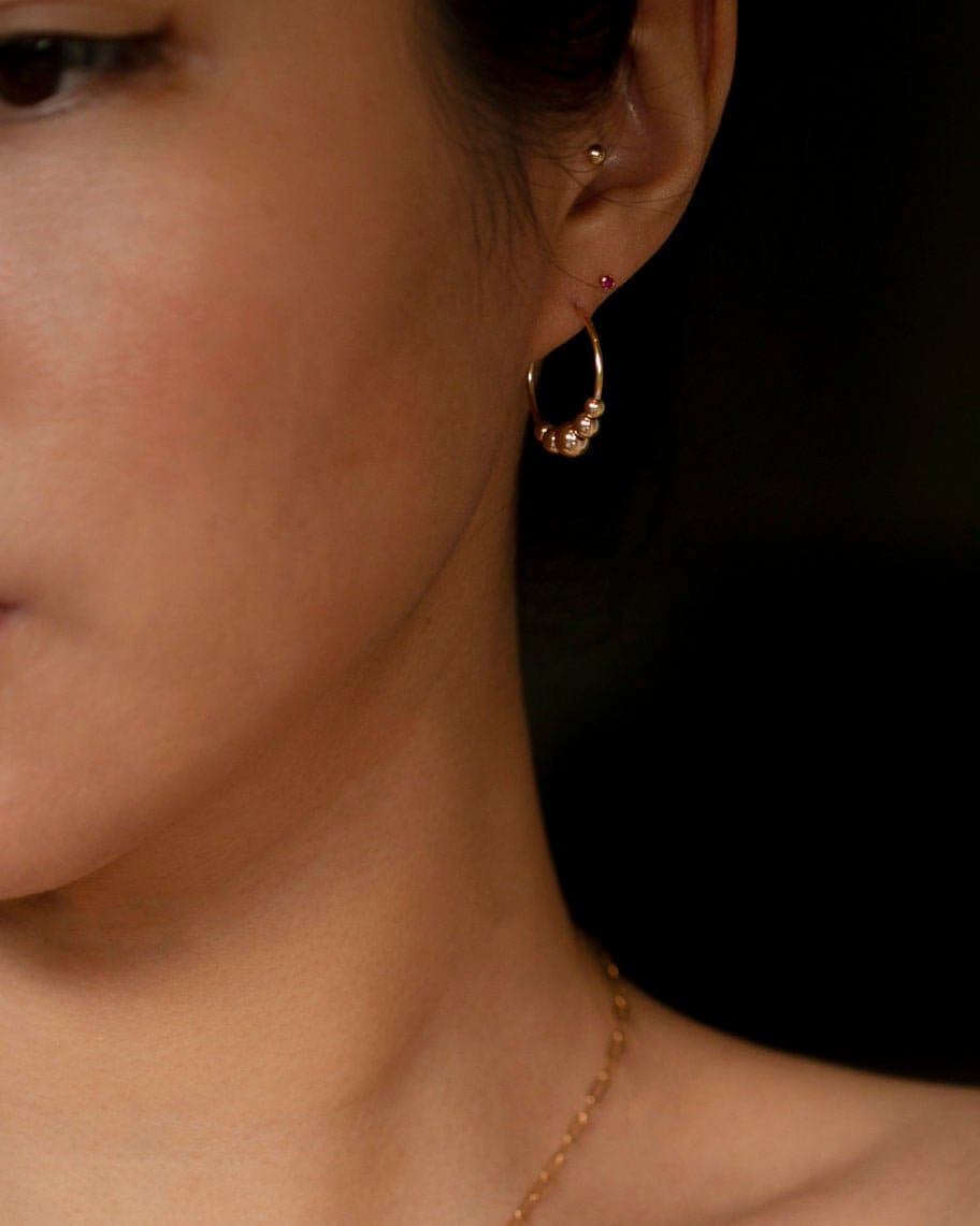 Perle Creolen von EandEProject