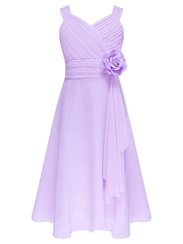 Eandarui Festliche Kleider Kinder Mädchen Ärmellos Partykleid A Linien Ballkleid V-Ausschnitt Cocktailkleid Chiffon Blumen Abendkleid Prinzessin Lavendel 158-164 Eandarui Festliche Kleider Kinder Mädchen Ärmellos Partykleid A Linien Ballkleid V-Ausschnitt Cocktailkleid Chiffon Blumen Abendkleid Prinzessin Lavendel 158-164 von Eandarui