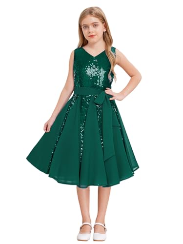 Eandarui Kinder Mädchen Kleider Hochzeit Pailletten Glitzer Blumenmädchenkleid A Linien Brautjungfernkleid Ärmellos Sommerkleid Mit V-Ausschnitt Grün 122-128 Eandarui Kinder Mädchen Kleider Hochzeit Pailletten Glitzer Blumenmädchenkleid A Linien Brautjungfernkleid Ärmellos Sommerkleid Mit V-Ausschnitt Grün 122-128 von Eandarui