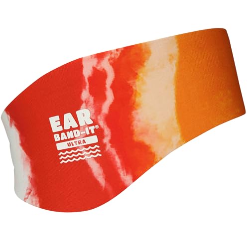 EAR BAND-IT Ultra Tie Dye Schwimmstirnband – von HNO-Ärzten erfunden – blockiert wasserfeste Ohrstöpsel – Kinder- und Erwachsenengrößen – empfohlener Schutz für Bad, Pool, Strand von Ear Band-It