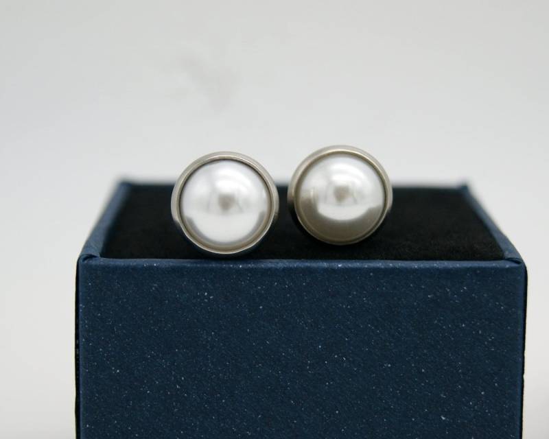 Perlen Hochzeits Plugs Doppel Flare Tunnels 12G 8G 6G 4G 2G 0G 00G 1/2 9/16 5/8 3/4 von EarPGD