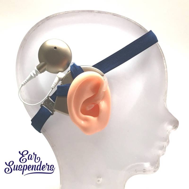 Navy - Cochlea Implant Heaband Länge Verstellbar Silikon Grifftasche Non Slip Grip Einseitig, Beidseitig, Bimodal Option Navy - Cochlea Implant Heaband Länge Verstellbar Silikon Grifftasche Non Slip Grip Einseitig, Beidseitig, Bimodal Option von EarSuspenders
