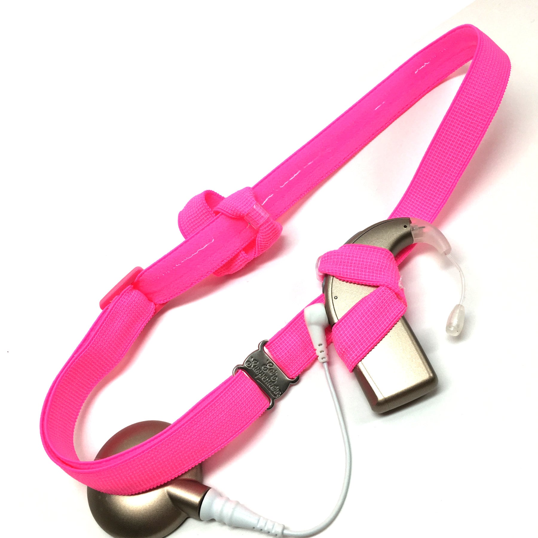 Rosa - Cochlea Implant Heaband Länge Verstellbar Silikon Grifftasche Non Slip Grip Einseitig, Beidseitig, Bimodal Rosa - Cochlea Implant Heaband Länge Verstellbar Silikon Grifftasche Non Slip Grip Einseitig, Beidseitig, Bimodal von EarSuspenders