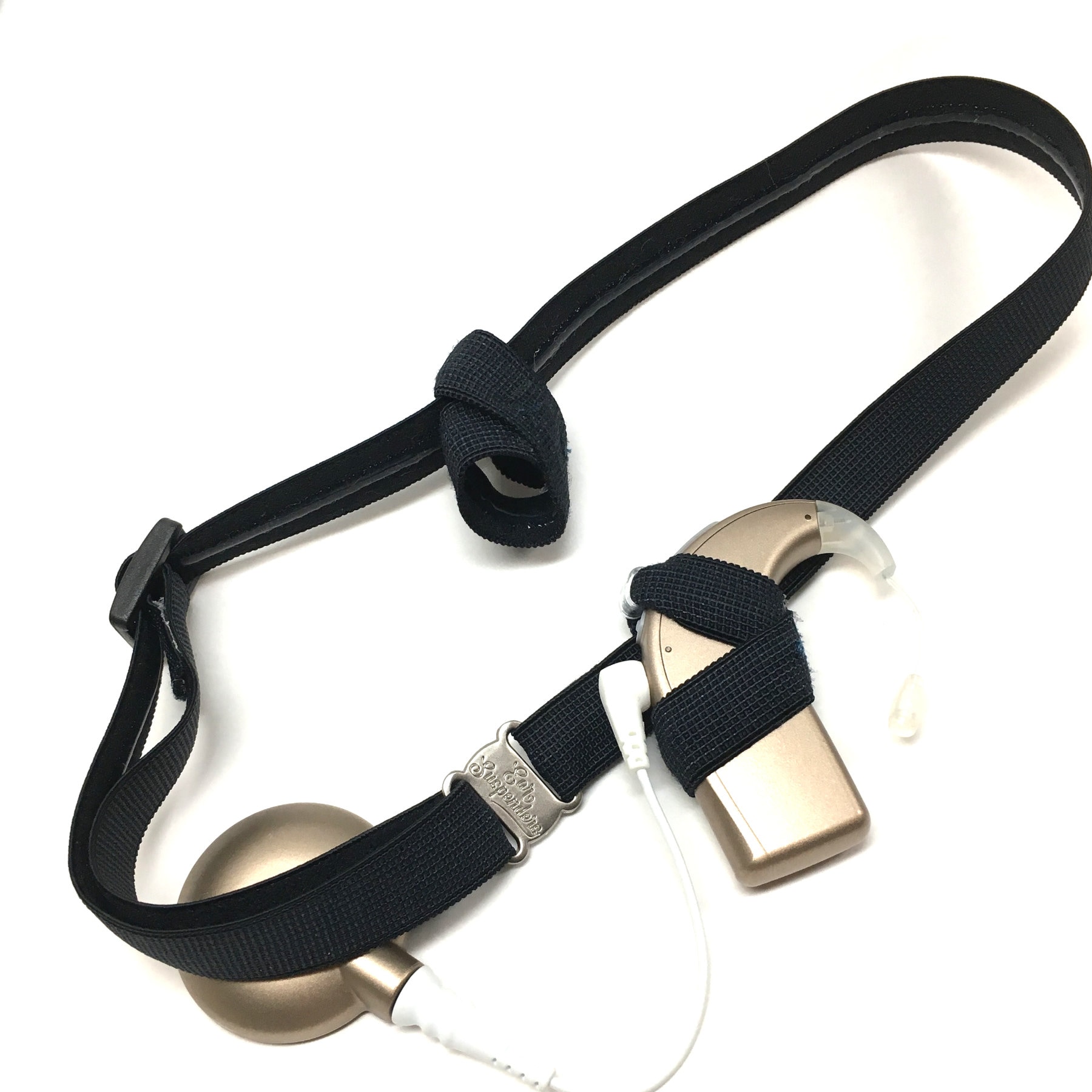 Schwarz - Cochlea Implant Heaband Länge Verstellbar Silikon-Griff-Hülle Non Slip Grip Einseitig, Beidseitig, Bimodal-Optionen Schwarz - Cochlea Implant Heaband Länge Verstellbar Silikon-Griff-Hülle Non Slip Grip Einseitig, Beidseitig, Bimodal-Optionen von EarSuspenders