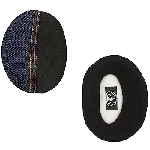 earbags Ohrenwärmer Fashion, Denim Blau Schwarz, M von earbags