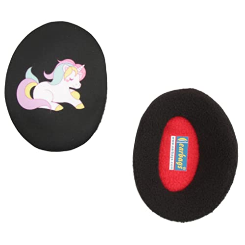 earbags Ohrenwärmer Fashion, Einhorn Schwarz, M von earbags