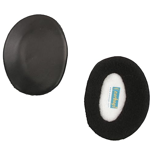 earbags Ohrenwärmer Fashion, Leder schwarz, M von earbags