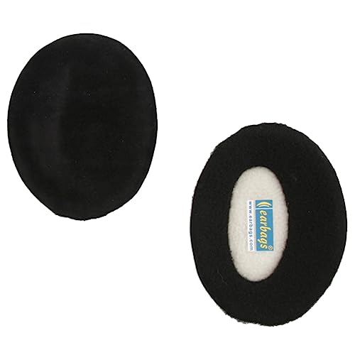 earbags Ohrenwärmer Fashion, Wildleder Schwarz, S von earbags