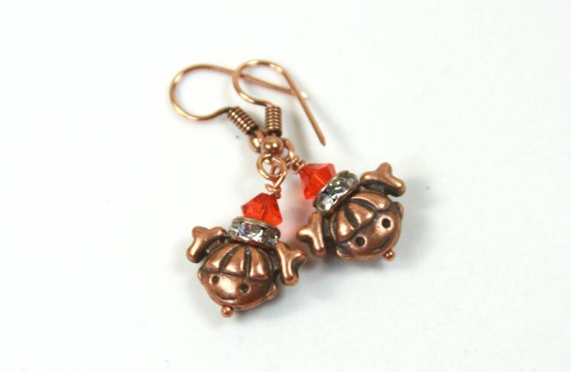 Mädchenhaft Ohrringe, Ohrhänger, Kristall Spaß Ohrring, Mädchen Gesicht Ohrringe von Earfunjewelry