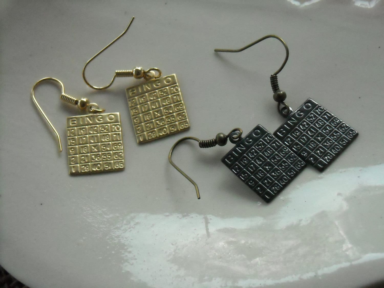 Bingo Ohrringe - Schmuck Spieler Geschenk Geschenke Party Bingo Ohrringe - Schmuck Spieler Geschenk Geschenke Party von Earmarksdesigns