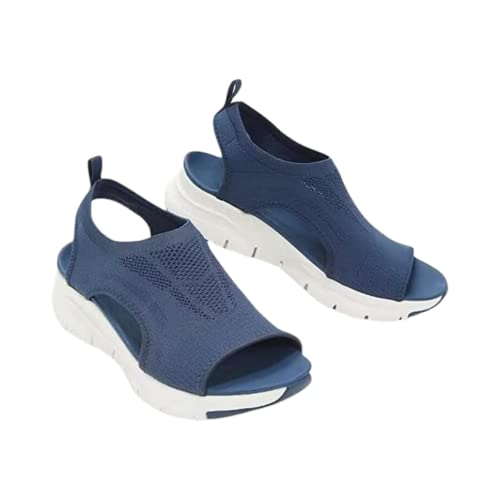 Earnmore 2024 Upgrade Sommer Waschbare Slingback Orthopädische Slide Sport Sandalen, Mesh Weiche Sohle Mode Damenschuhe (Sommer Waschbare Sandalen Für Frauen) von Earnmore