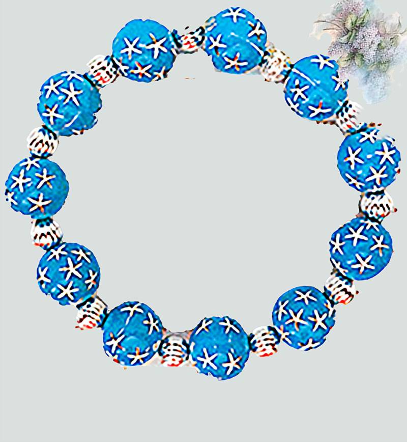 Aqua Stretch Bracelet, Aqua Armband, Silber Stretch Schmuck, Sterne Stern Schmuck - 0250B Aqua Stretch Bracelet, Aqua Armband, Silber Stretch Schmuck, Sterne Stern Schmuck - 0250B von EarringsBraceletsEtc