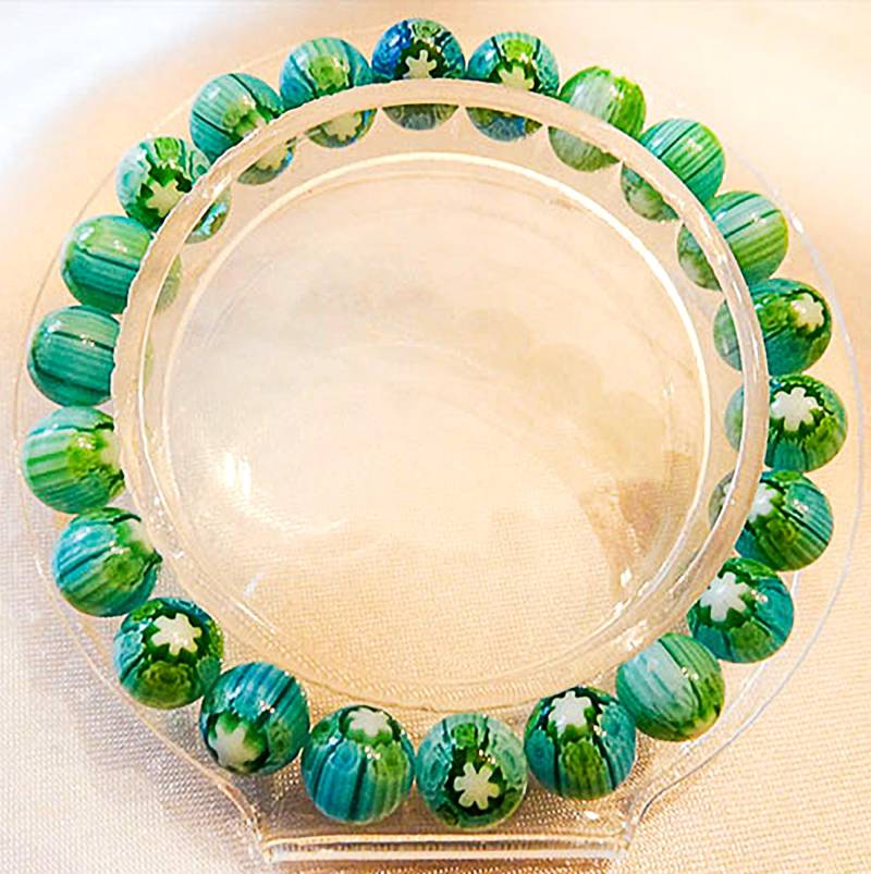 Aqua Grün Floral Perlen Stretch Armband Handgemachter Schmuck Aqua Grün Floral Perlen Stretch Armband Handgemachter Schmuck von EarringsBraceletsEtc