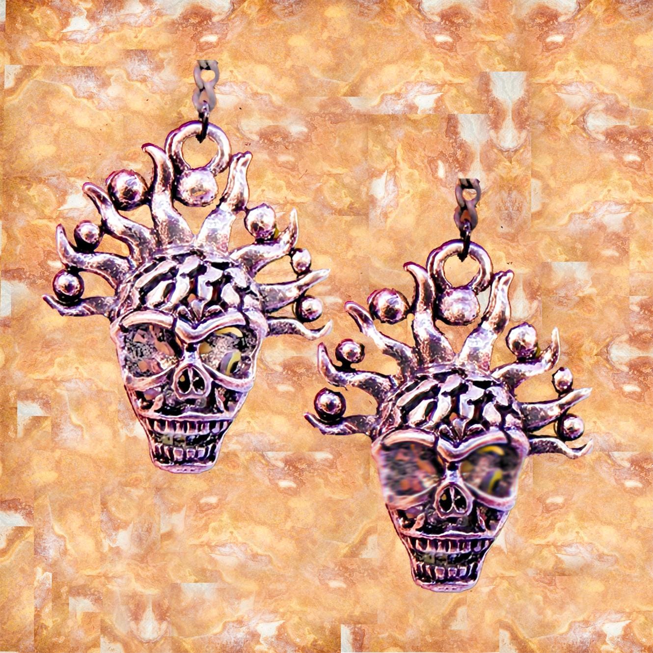 Halloween Skull Charm Ohrringe Gruseliger Skelett Schmuck Halloween Skull Charm Ohrringe Gruseliger Skelett Schmuck von EarringsBraceletsEtc