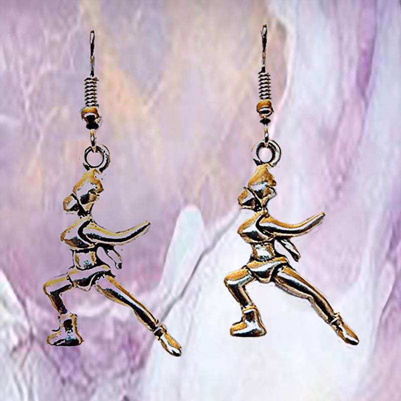 Läufer Charm Ohrringe Sportschmuck Für Läuferinnen | 5 cm Lang von EarringsBraceletsEtc