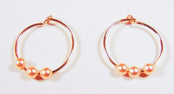 Sehr Kleine Hoops, Hoop Ohrringe, Creolen Schmuck, Leichtgold Perlen, Swarovski Kristallperlen, Gold Filled Creolen, Ohrringe - 1662 Sehr Kleine Hoops, Hoop Ohrringe, Creolen Schmuck, Leichtgold Perlen, Swarovski Kristallperlen, Gold Filled Creolen, Ohrringe - 1662 von EarringsBraceletsEtc