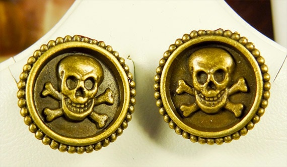 Totenkopf, Totenkopf Ohrringe Schmuck, Post, Ohrringe, Messing, Halloween-Schmuck, Skelett Halloween Totenkopf, Totenkopf Ohrringe Schmuck, Post, Ohrringe, Messing, Halloween-Schmuck, Skelett Halloween von EarringsBraceletsEtc