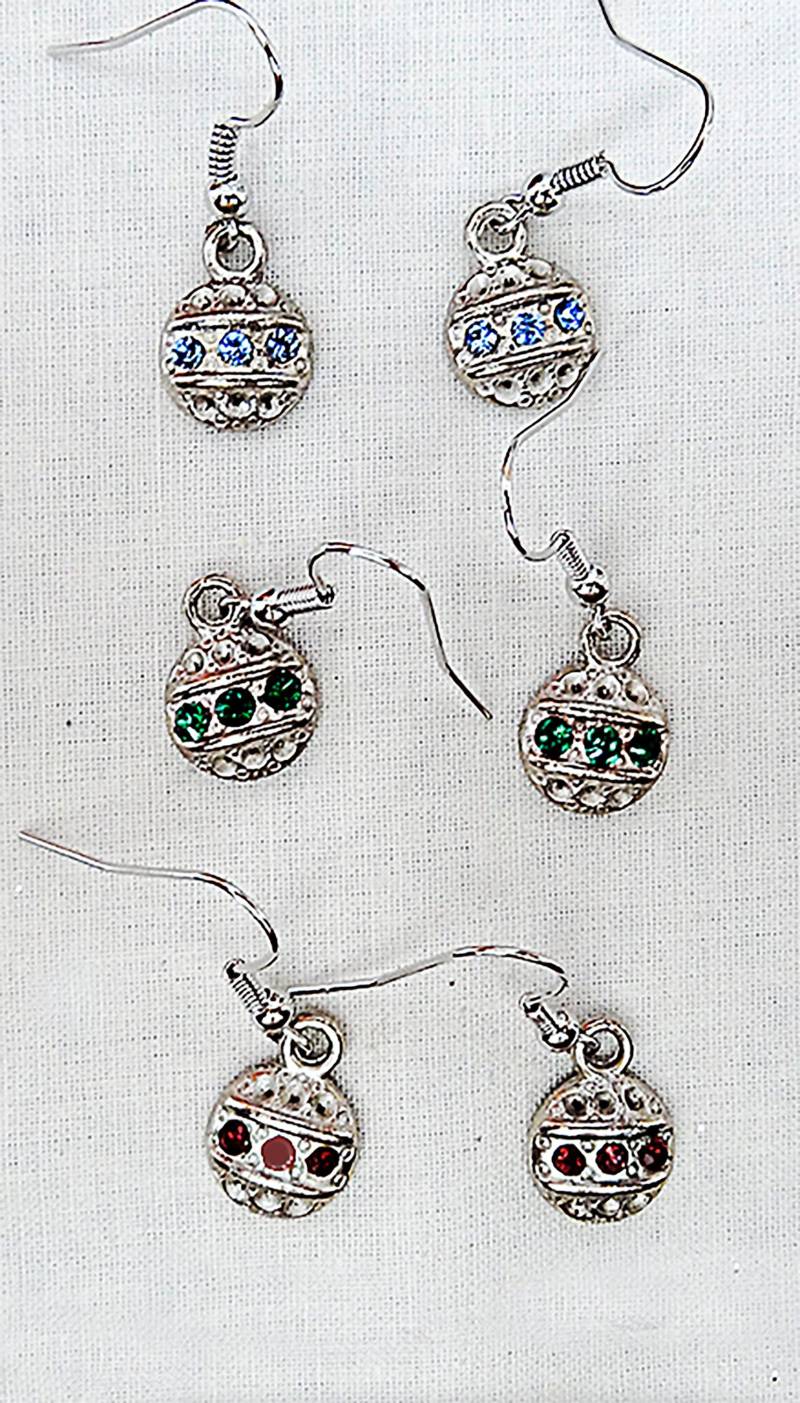 Christmas Charm Ohrringe Kristall Ornament Schmuck - 0398C von EarringsBraceletsEtc