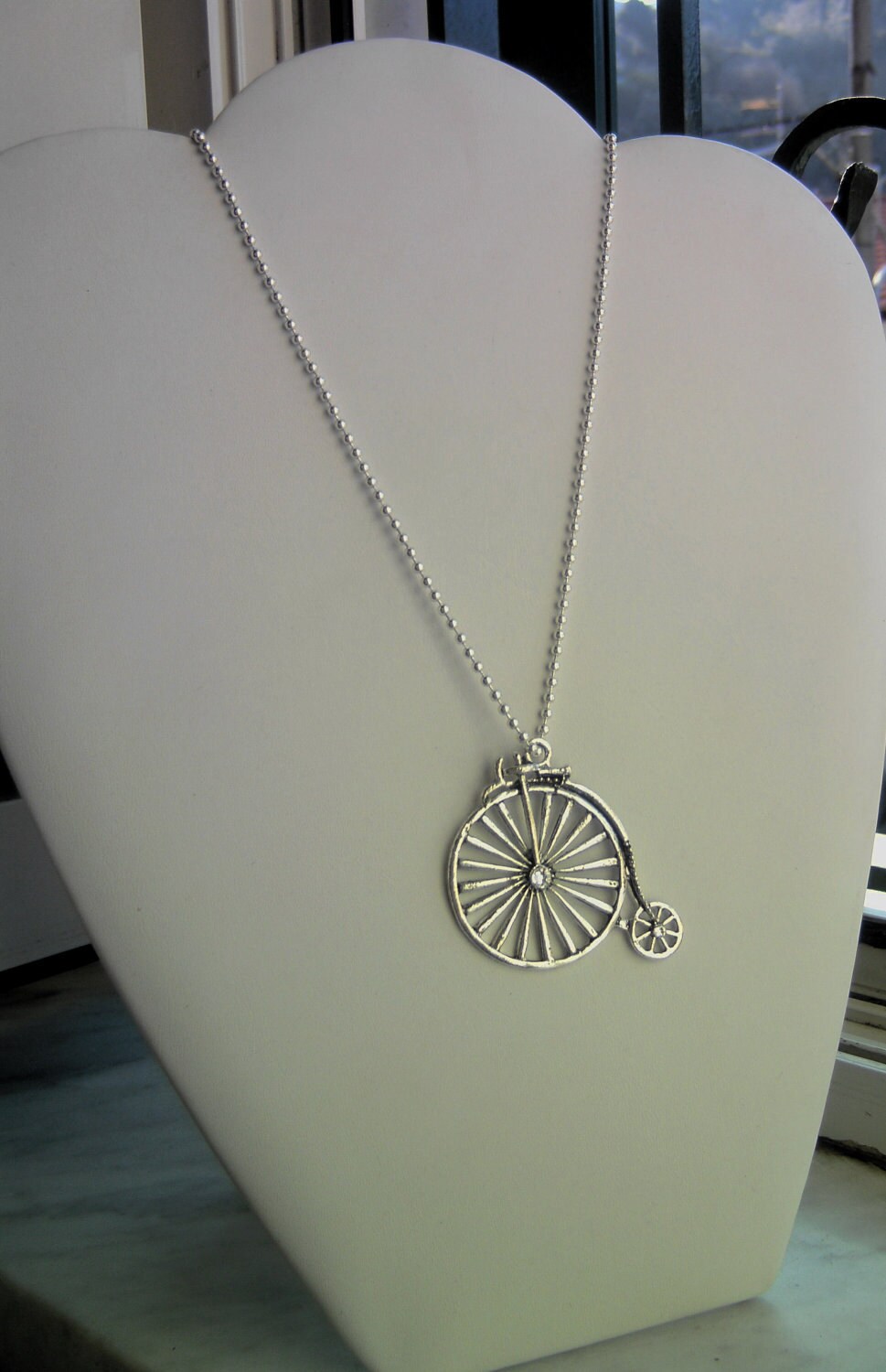 Hohes Fahrrad Halskette Steampunk von EarringsandJoy