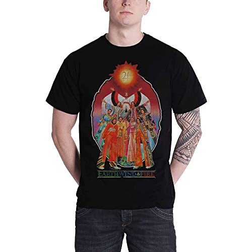 Earth, Wind & Fire - Let's Groove T-Shirt für Herren/Damen Unisex (XL) (Schwarz) von EARTH, WIND & FIRE