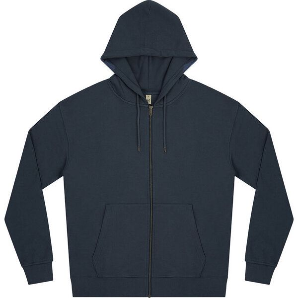 Earth Positive Unisex Zip-UP Hoodie Jacke reiner Bio Baumwolle von Earth Positive