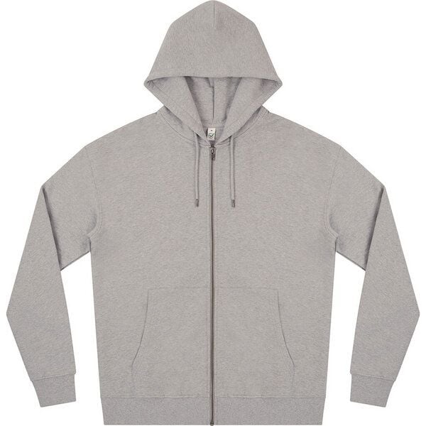 Earth Positive Unisex Zip-UP Hoodie Jacke reiner Bio Baumwolle von Earth Positive