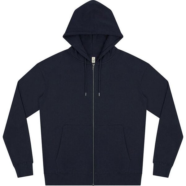 Earth Positive Unisex Zip-UP Hoodie Jacke reiner Bio Baumwolle von Earth Positive