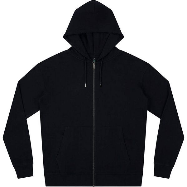 Earth Positive Unisex Zip-UP Hoodie Jacke reiner Bio Baumwolle von Earth Positive