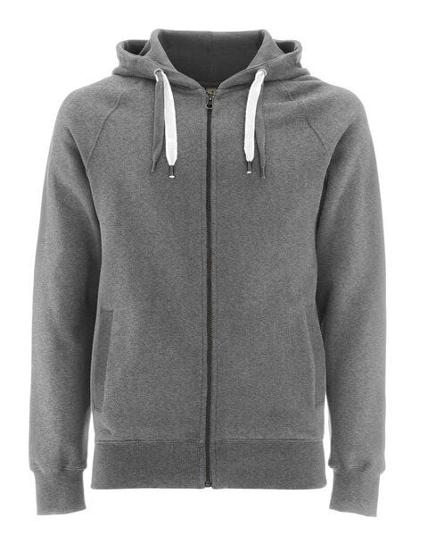 Earth Positive Unisex Zip-UP Hoody Jacke Raglanärmel Bio Baumwolle von Earth Positive