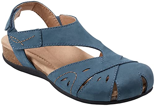 Earth Damen Birdine Fischersandale, Blau 420, 41 EU Weit von Earth