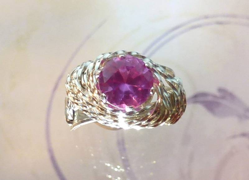 Geburtsstein Ring Mit Ihrer Wahl Von Edelstein Wire Wrapped Handmade in Silber Kostenloser Versand Geburtsstein Ring Mit Ihrer Wahl Von Edelstein Wire Wrapped Handmade in Silber Kostenloser Versand von EarthArtsNW