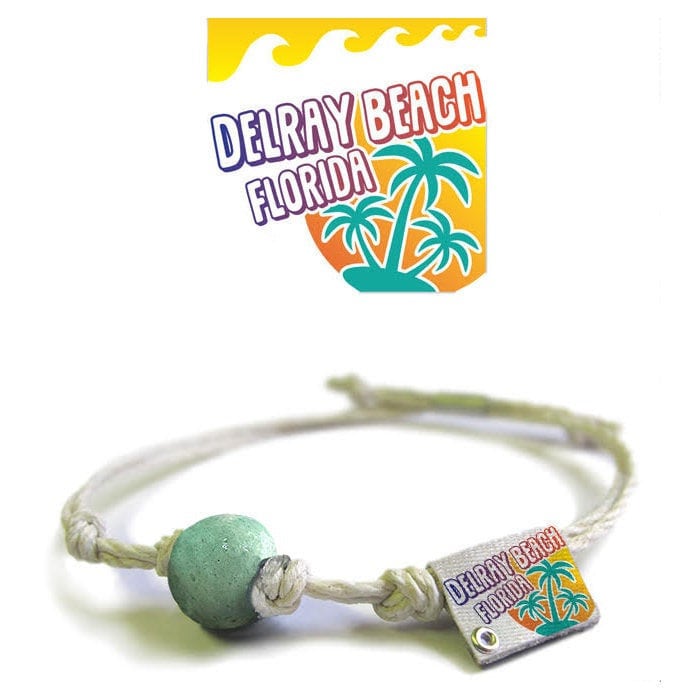 Delray Florida Earth Armband Hanf Boho Fußkettchen, Handgemachter Veganer Schmuck von EarthBands
