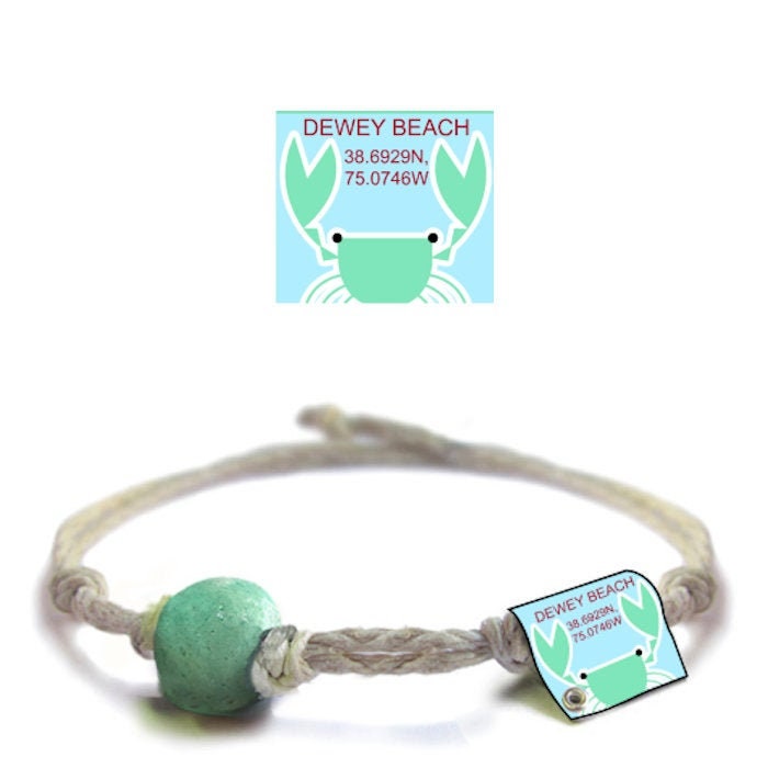 Dewey Beach, De Hanf Armband Umweltfreundlicher Veganer Schmuck von EarthBands