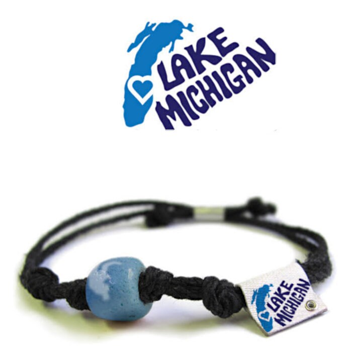 Lake Michigan Natur Armband Handgemachter Hanf Vegan Boho Schmuck von EarthBands