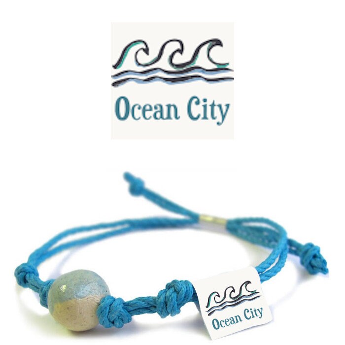 Ocean City Nj Earth Armband Handgemachtes Hanf Boho Fußkettchen von EarthBands