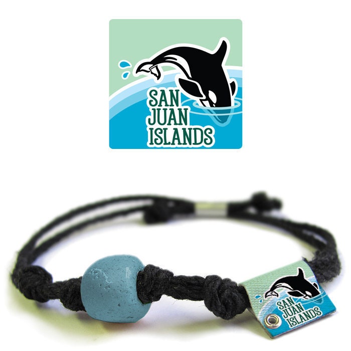 San-Juan-Inseln Sandperlenarmband Hanf Boho Fußkettchen von EarthBands