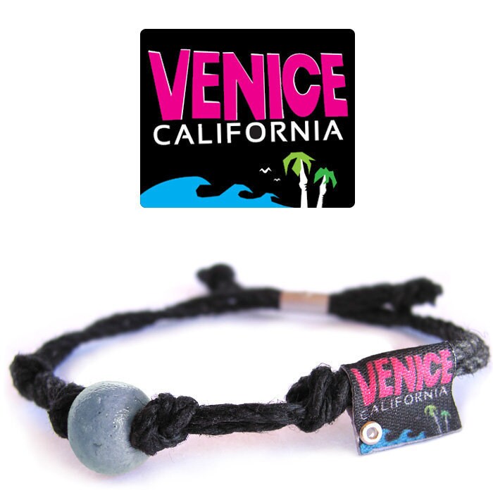 Venice Beach Sand Bead Armband Hanf Boho Fußkettchen von EarthBands