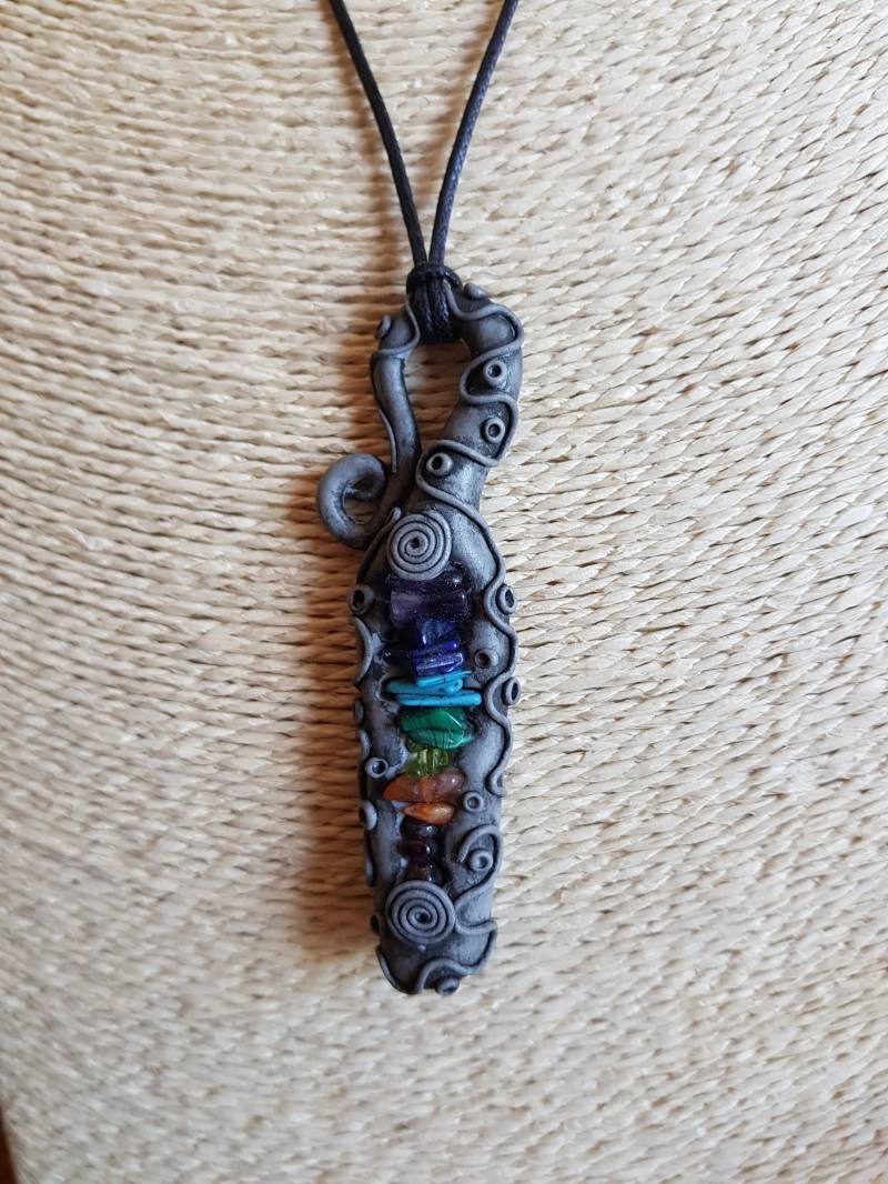 Chakra Anhänger Handgefertigt in Polymer Clay Chakra Anhänger Handgefertigt in Polymer Clay von EarthChildPendants